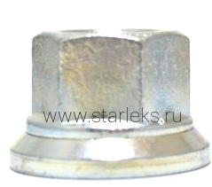 Гайка колеса M18х1.5 Прессшайба h-32мм открытая, Цинк, Ключ 27, Газель Арт. 420