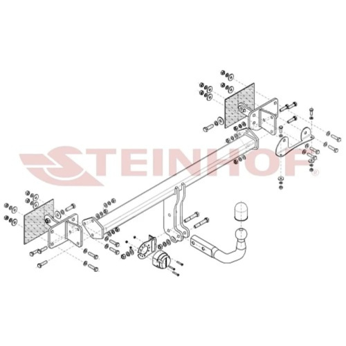Фаркоп Mercedes E (C238) 2016-2021 Купе только AMG Steinhof Арт. M173