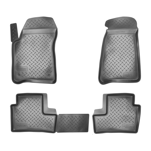 Коврики в салон Chevrolet Niva 2002-2009, полиуретан Norplast, Черный, Арт. NPLPO1250