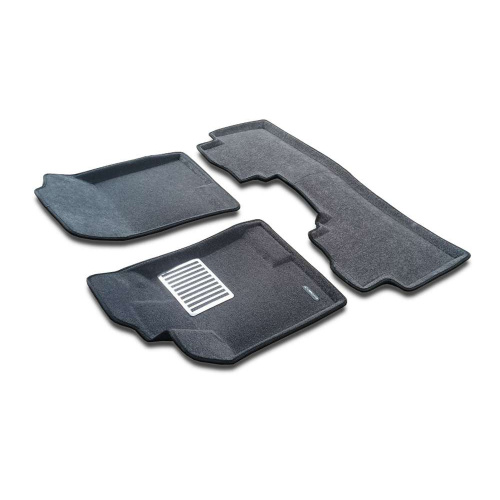 Коврики в салон Haval Jolion 2021-, 3D ткань Euromat LUX, Серый, 2WD Арт. EM3D001410G