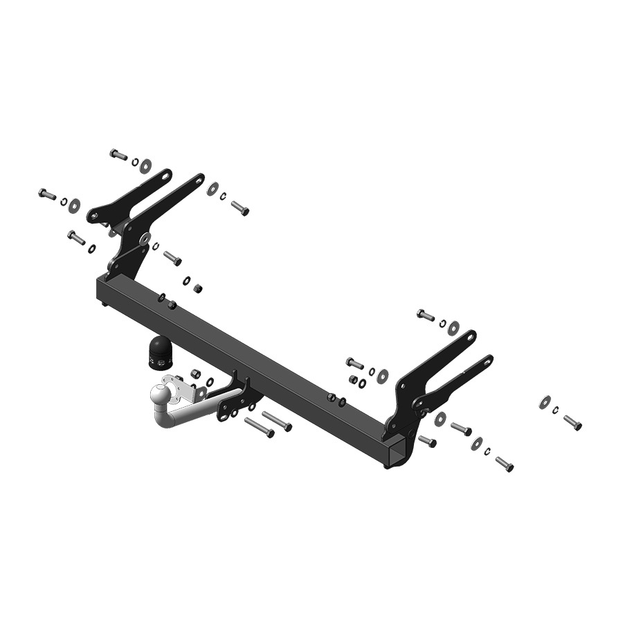Фаркоп Toyota RAV4 (XA50) 2018-2024 Оцинкованный шар, V-2.0, 2.5 MOTODOR Арт. T101A