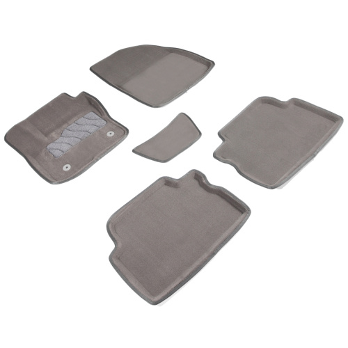 Коврики в салон Ford C-MAX (Mk1) 2003-2007, 3D ткань Seintex , Серый, крепёж под кнопку Арт. 85875