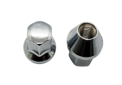 Гайка колеса M14x1.5 Подстроечный конус h-30мм закрытая, Хром, Ключ 19, Арт. 341148FordCAP