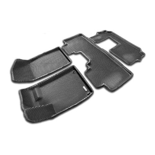 Коврики в салон GAC GS8  2021-, 3D EVA Euromat, Черный, на 3 ряда Арт. EM3DEVA0014331