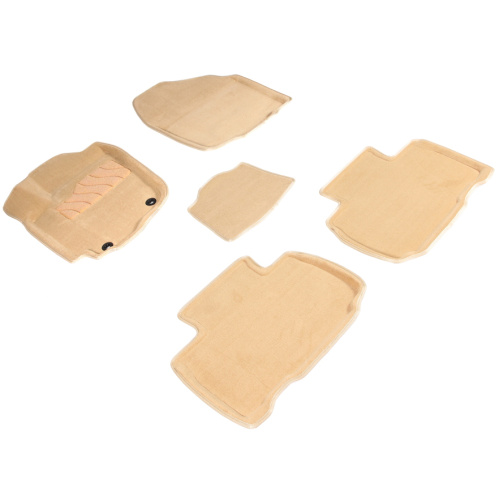 Коврики в салон Toyota RAV4 LWB (XA30) 2009-2013 FL1 Long, 3D ткань Seintex , Бежевый, Арт. 84112