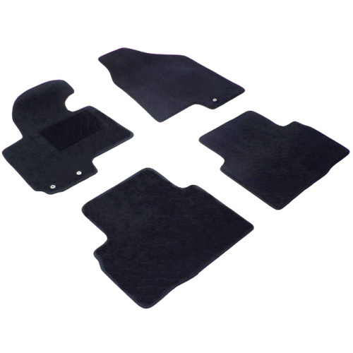 Коврики в салон Hyundai ix35 2009-2013, ткань Seintex Lux, Черный, Арт. 82759