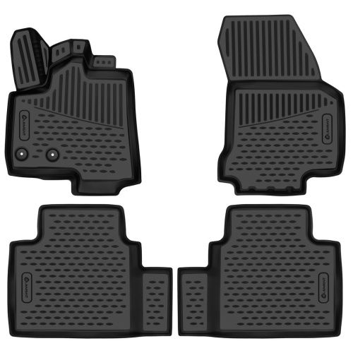 Коврики в салон JAC JS6 2022-, полиуретан 3D Element, Черный, Арт. ELEMENT3DA67539210K