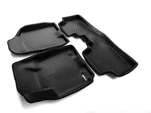 Коврики в салон Hyundai Tucson (JM) 2004-2010, 3D EVA Euromat, Черный, Арт. EM3DEVA002720