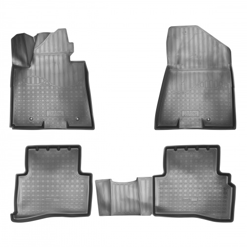 Коврики в салон Hyundai Tucson (TL) 2015-2019, полиуретан 3D Norplast, Черный, Арт. NPA11C43525