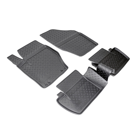 Коврики в салон Citroen C4  2010-2016 Седан, полиуретан Norplast, Черный, Арт. NPLPO1422