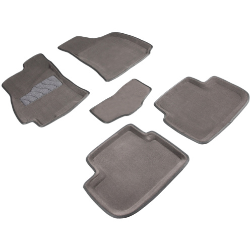 Коврики в салон Chevrolet Lanos 2002-2009, 3D ткань Seintex , Серый, Арт. 71713