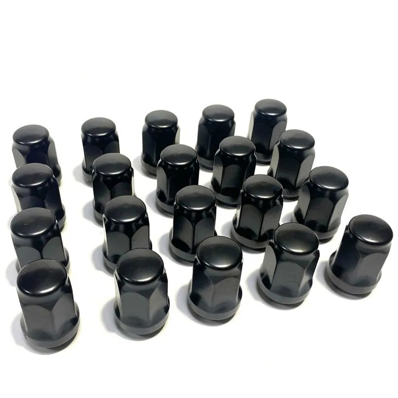 Комплект гаек M12x1.5 Конус h-32мм закрытая, Черный, Ключ 17-19, Арт. KK801345HT/BC
