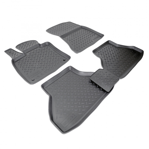 Коврики в салон BMW X5 (E70) 2006-2010, полиуретан Norplast, Черный, Арт. NPLPO0706
