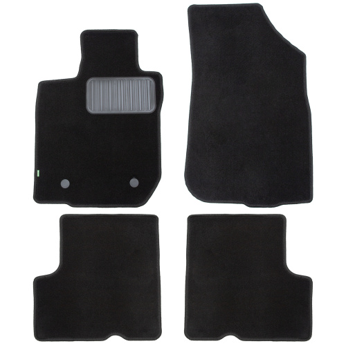 Коврики в салон Renault Duster  2010-2015, текстильные Klever standart, Черный, 2WD Арт. KLEVER02413001210KH