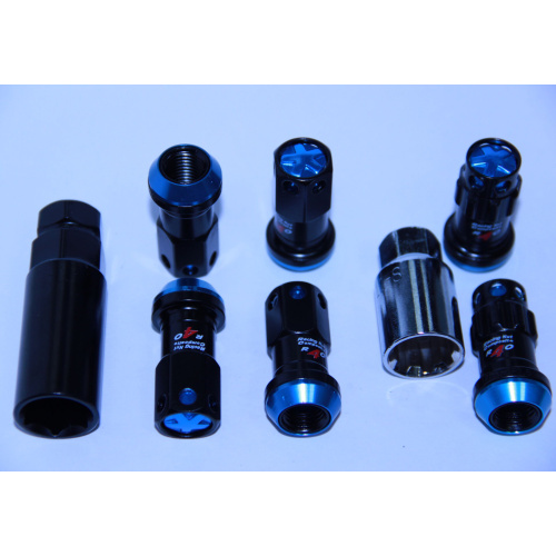 Комплект гаек M12x1.5 Конус h-45мм закрытая, Черный, Спец Ключ, Арт. M881HBU