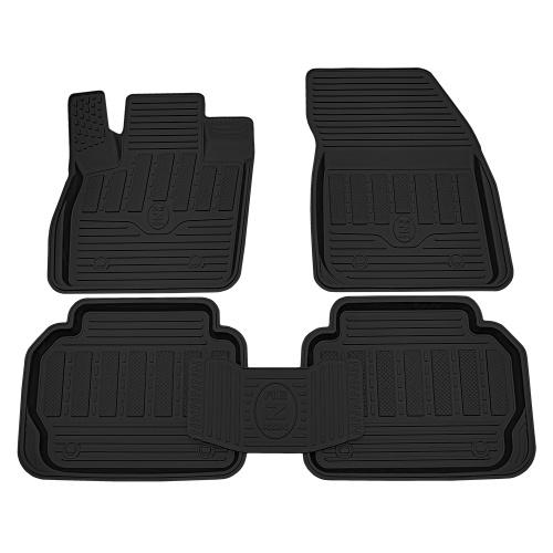 Коврики в салон Ford Mondeo  2012-2019 Седан, резина Rezkon, Черный, Арт. 1016025200
