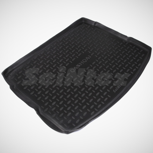 Коврик в багажник Nissan Qashqai (J10) 2006-2010, полиуретан Seintex, Черный, Арт. 01264