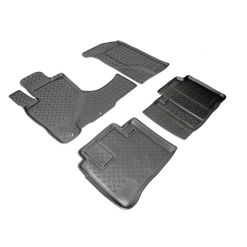 Коврики в салон Honda CR-V  2004-2006 FL, полиуретан Norplast, Черный, АКПП Арт. NPL-Po-30-10