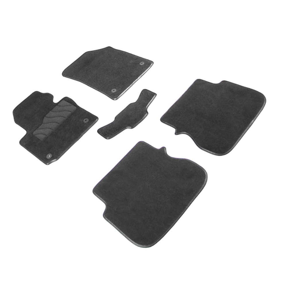Коврики в салон Volkswagen Caddy  2004-2010 Минивэн, ткань Seintex Lux, Графит, Арт. 100025