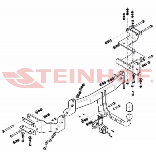 Фаркоп Kia Sorento Prime (UM) 2014-2017  Steinhof Арт. K039