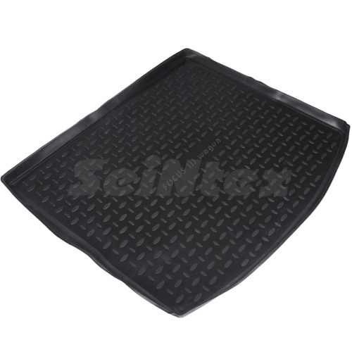 Коврик в багажник Ford Focus  2010-2015 Универсал, полиуретан Seintex, Черный, Арт. 85194