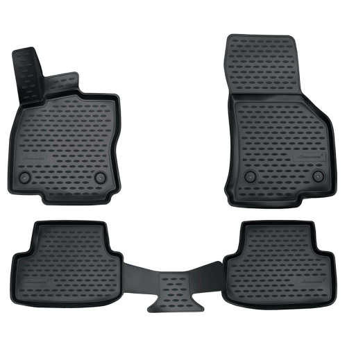 Коврики в салон Volkswagen Golf  2012-2017 Хэтчбэк 5 дв., полиуретан 3D Element, Серый, Арт. NLC.3D.51.44.211k