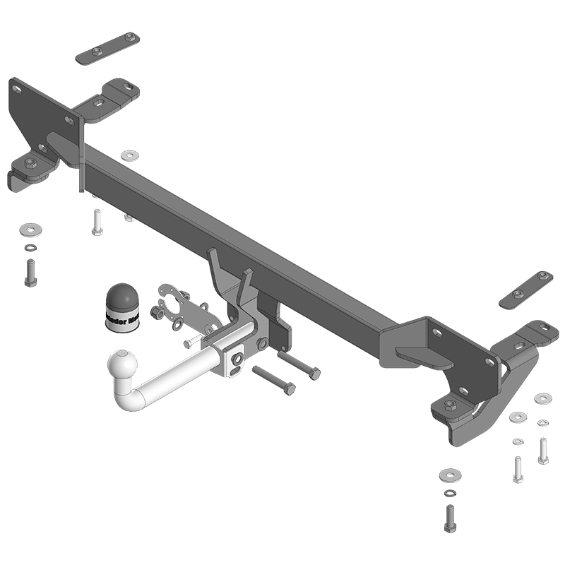 Фаркоп GAC GS4 2024- оцинкованный MOTODOR Арт. 97807A