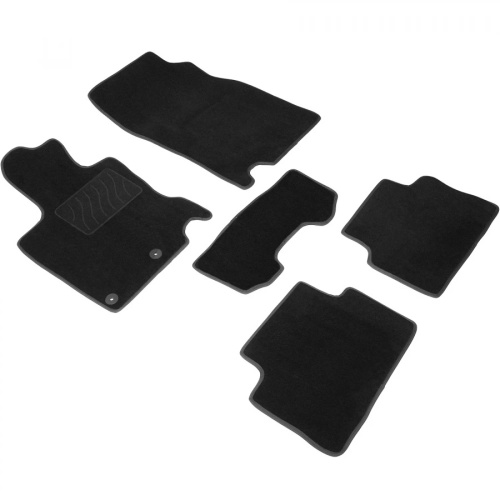 Коврики в салон Nissan Qashqai (J11) 2013-2019, ткань Seintex Lux, Черный, японская сборка до 2016 Арт. 85489