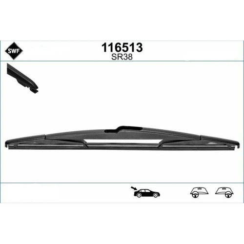 Щётка задняя SWF Das Original Rear 513 300мм арт. 116513