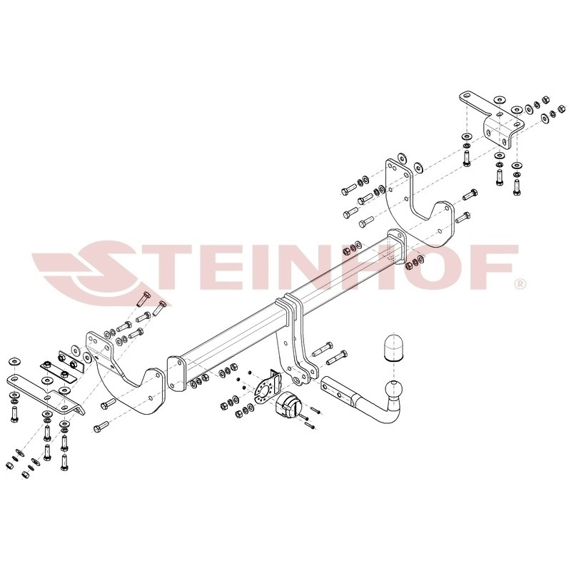 Фаркоп Renault Koleos II 2016-2019 2WD/4WD; Smart opener system; AdBlue Steinhof Арт. R051