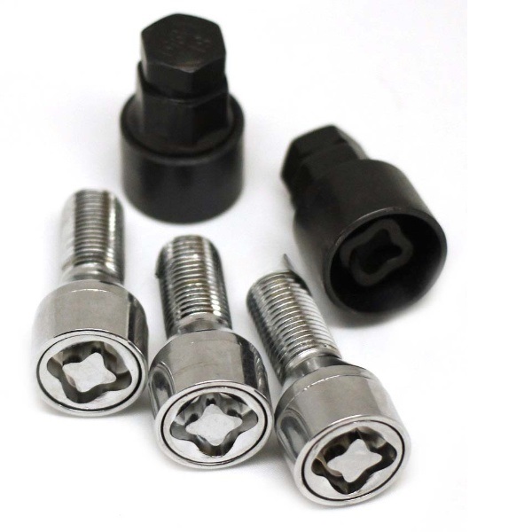 Секретные болты M14x1.5 Конус L-27мм Хром, Спец Ключ, Арт. 674105EM2KEY