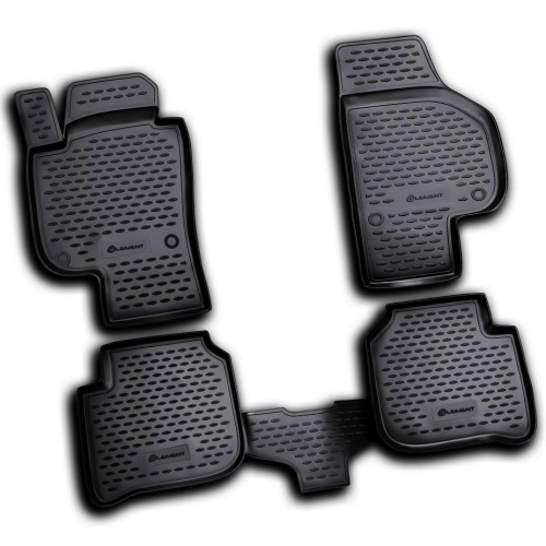 Коврики в салон Skoda Superb (3T) 2008-2013 Лифтбек, полиуретан Element, Черный, Арт. NLC.45.04.210k