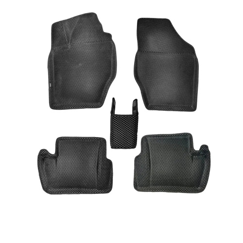 Коврики в салон Citroen C4  2010-2016 Седан, 3D EVA LOCKER, Черный, Арт. EVACITRC410