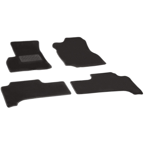 Коврики в салон Toyota Land Cruiser 100 1998-2002, ткань Seintex Lux, Черный, Арт. 82392