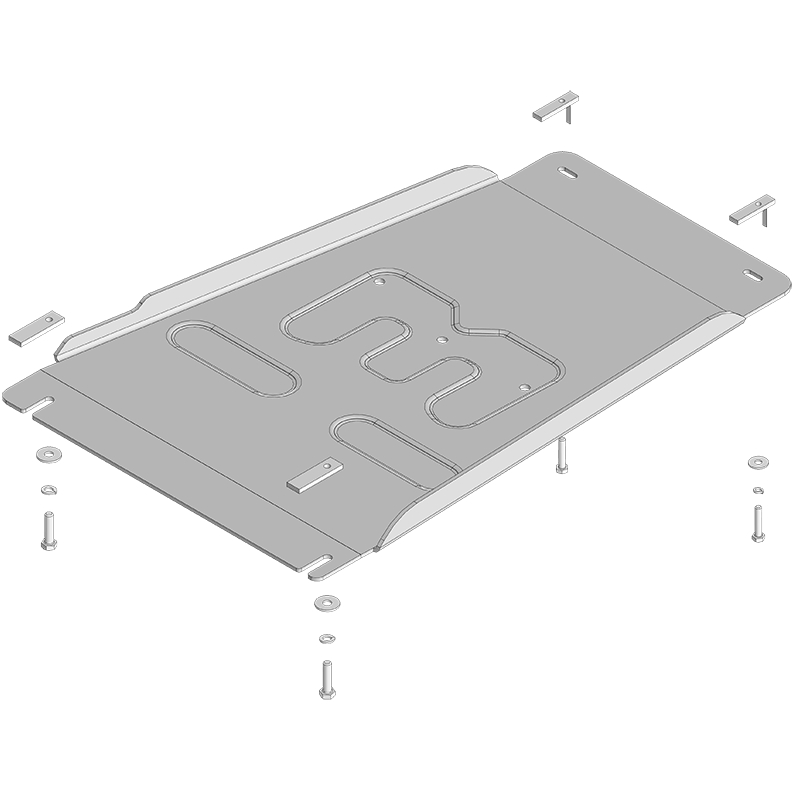Защита КПП Toyota Land Cruiser (J250) 2023-  V-2,8D Арт. 32535