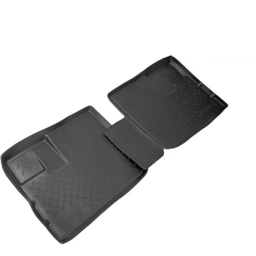 Коврики в салон Nissan NP300 2008-2015, полиуретан 3D Norplast, Черный, задние Арт. NPA01C61404
