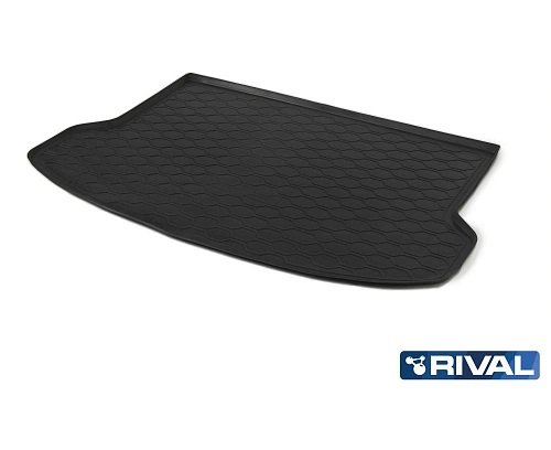 Коврик в багажник Chevrolet Lanos 2002-2009, полиуретан Rival, Черный, Арт. 11009001