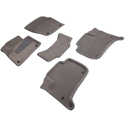 Коврики в салон Volkswagen Touareg  2010-2014, 3D ткань Seintex , Серый, Арт. 84777