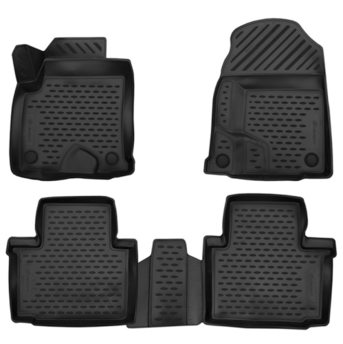 Коврики в салон Haval H2 2014-2021, полиуретан 3D Element, Черный, Арт. ELEMENT3D9901210K
