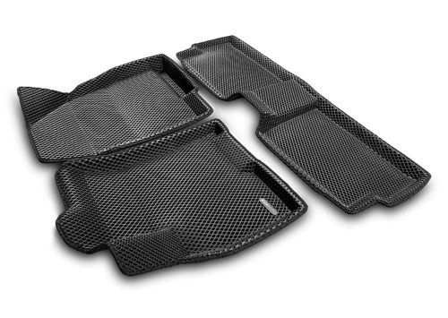 Коврики в салон EXEED   2019-, 3D EVA Euromat, Черный, Арт. EM3DEVA001425