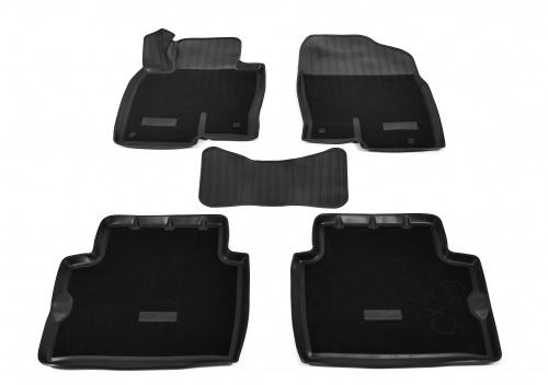 Коврики в салон Mazda CX-5 (KF) 2017-, комбинированные 3D Norplast, Черный, Арт. NPA11C55683CM