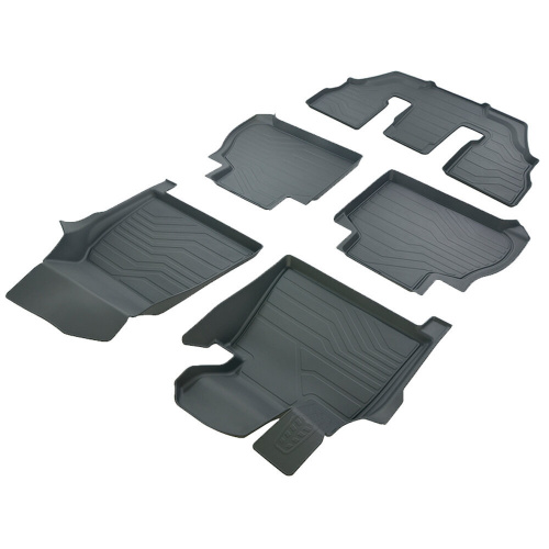Коврики в салон BMW X7 (G07) 2019-2023, резина 3D SRTK LUX, Черный, 6 SEATS Арт. 3D.BM.X.7.6S.18G.08X06