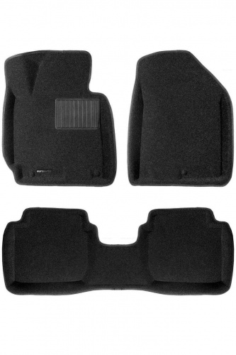 Коврики в салон Hyundai Elantra (AD) 2015-2019, 3D ткань Euromat Business, Черный, Арт. EMC3D002921