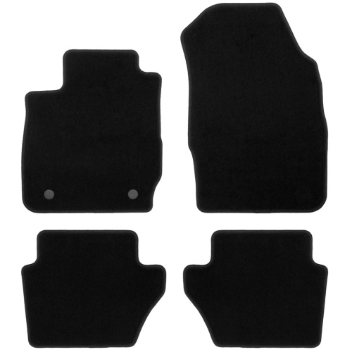 Коврики в салон Ford Fiesta (MK6) 2008-2012 3 дв., текстильные Klever эконом, Черный, Арт. KLEVER01162301200K
