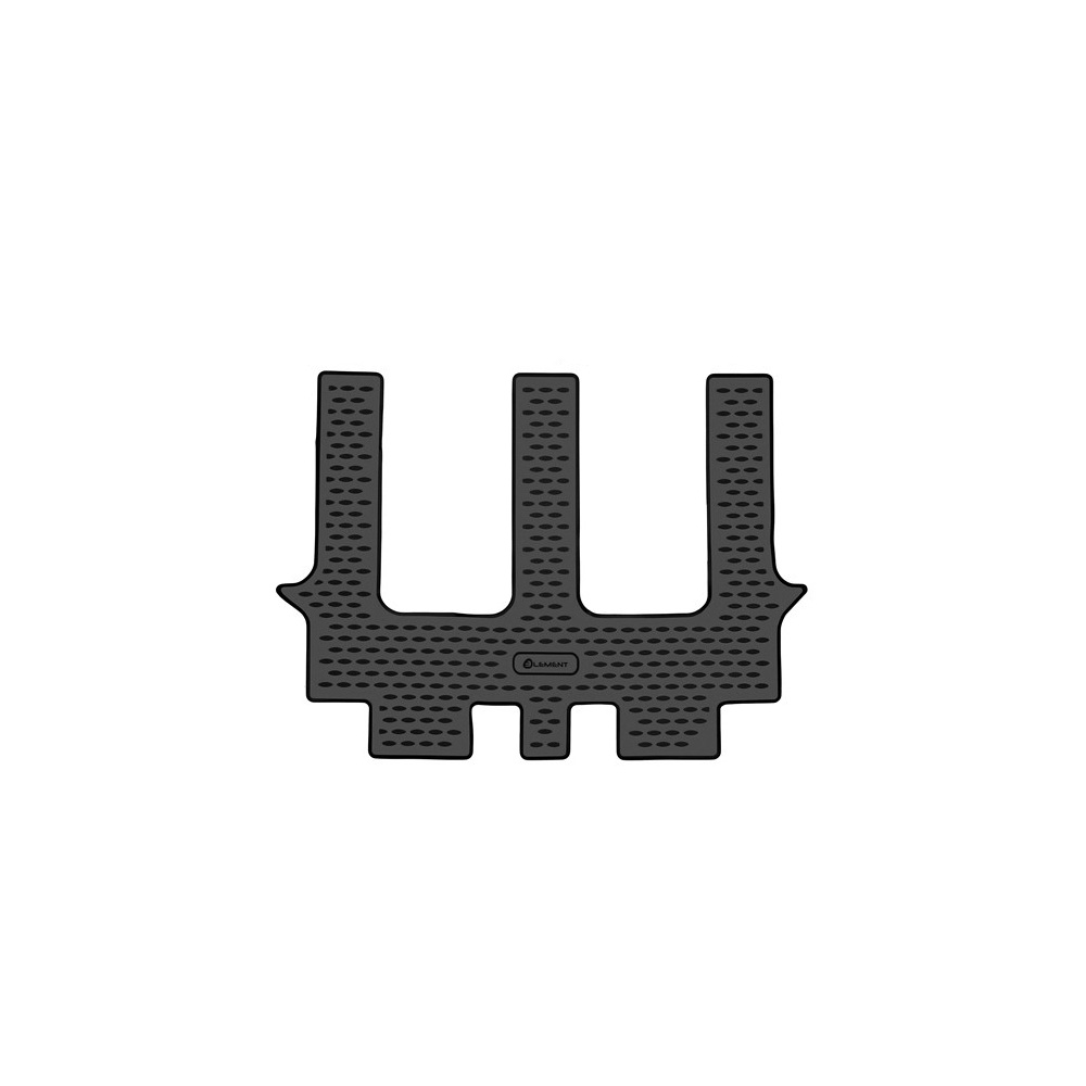 Коврики в салон Geely Okavango 2021-, полиуретан 3D Element, Черный, 3-й ряд Арт. ELEMENT3DA70258210K3R