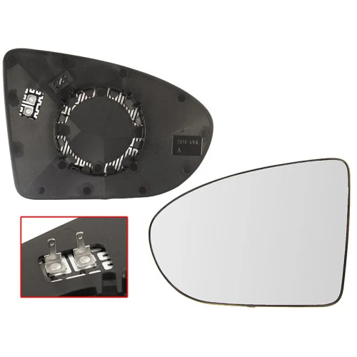 Зеркальный элемент  Nissan Qashqai (J10) 2006-2010 Обогрев/ сферическое, слева (L) Арт. ST1210015