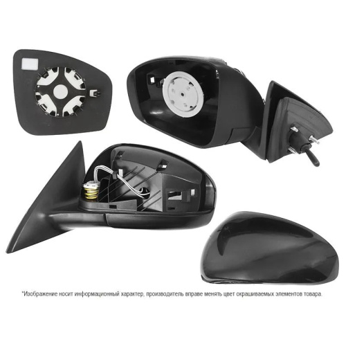 Зеркало боковое  Nissan Almera (G15) 2012-2018 Механическое, слева (L) Арт. STDT08940A2