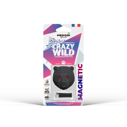 Ароматизатор на дефлектор MEDORI Медведь 3D MAGNETIC арт. TC-3040