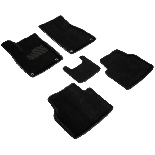 Коврики в салон Volkswagen ID.4 2020-2024, текстильные Seintex Lux, Черный, CROZZ Арт. 99126