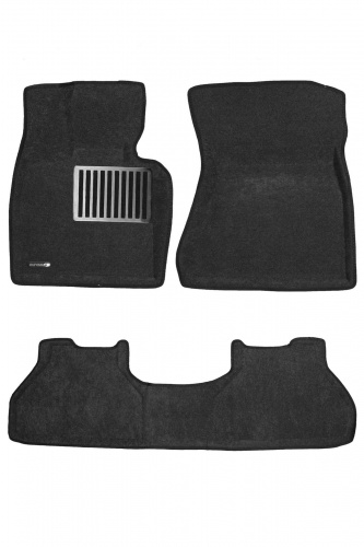 Коврики в салон BMW X5 (E70) 2006-2010, 3D ткань Euromat LUX, Серый, Арт. EM3D001212G